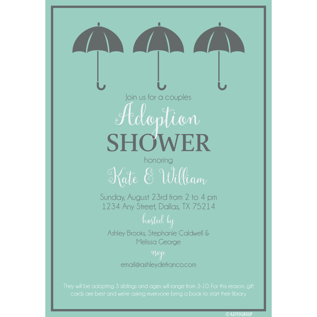 Adoption Shower Invitation KateOGroup