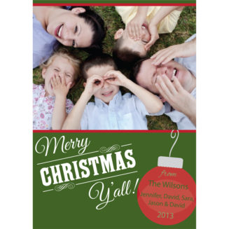 Merry Christmas Yall | Holiday Photo Card | KateOGroup