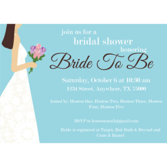 Bride-To-Be Wedding Shower Invitaiton