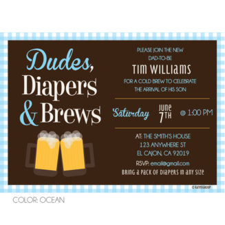 Dudes, Diapers & Brews | Baby Shower