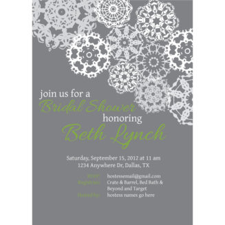 Lace Wedding Shower Invitation