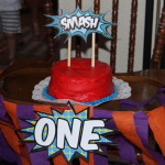 Superhero Smash Cake Sign