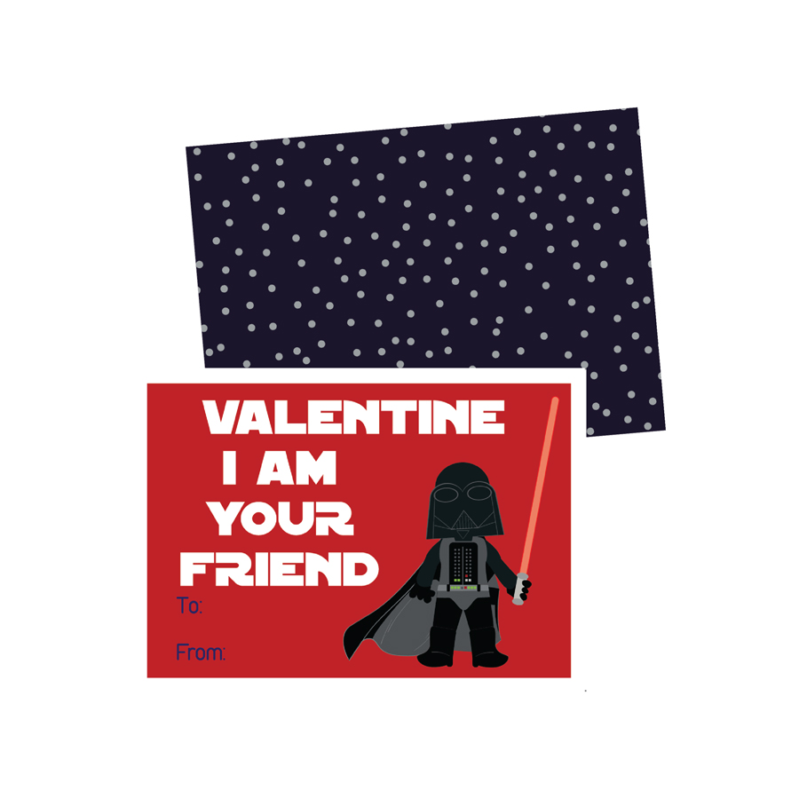 Printable Star Wars Valentines Cards KateOGroup