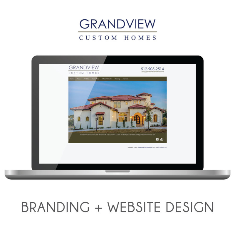 Grandview Custom Homes | Branding + Web Design