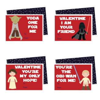 Printable Star Wars Valentines Cards
