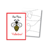 Printable Bee Valentines Cards | KateOGroup