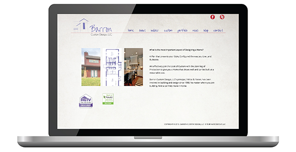 Barron Custom Design Website Design by KateOGroup