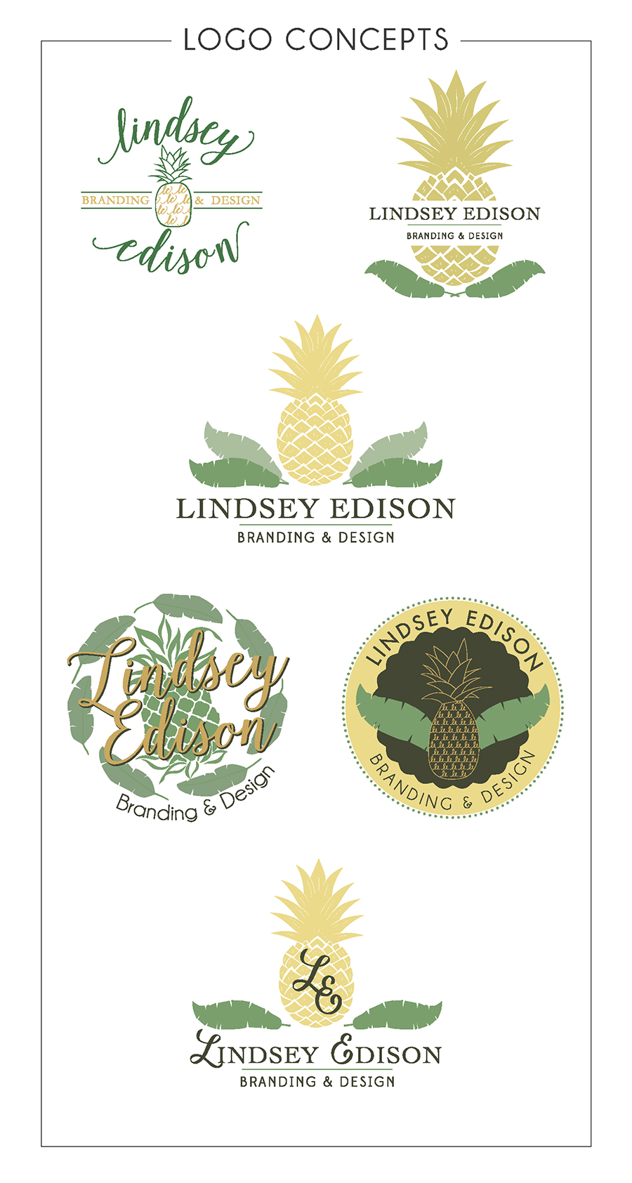 Lindsey Edison Logo Concepts