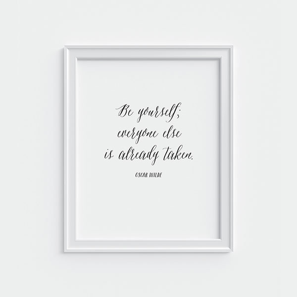 Be Yourself Free Print