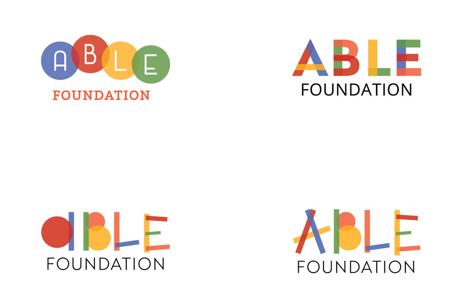 brand and website design for ABLE Foundation by KateOGroup