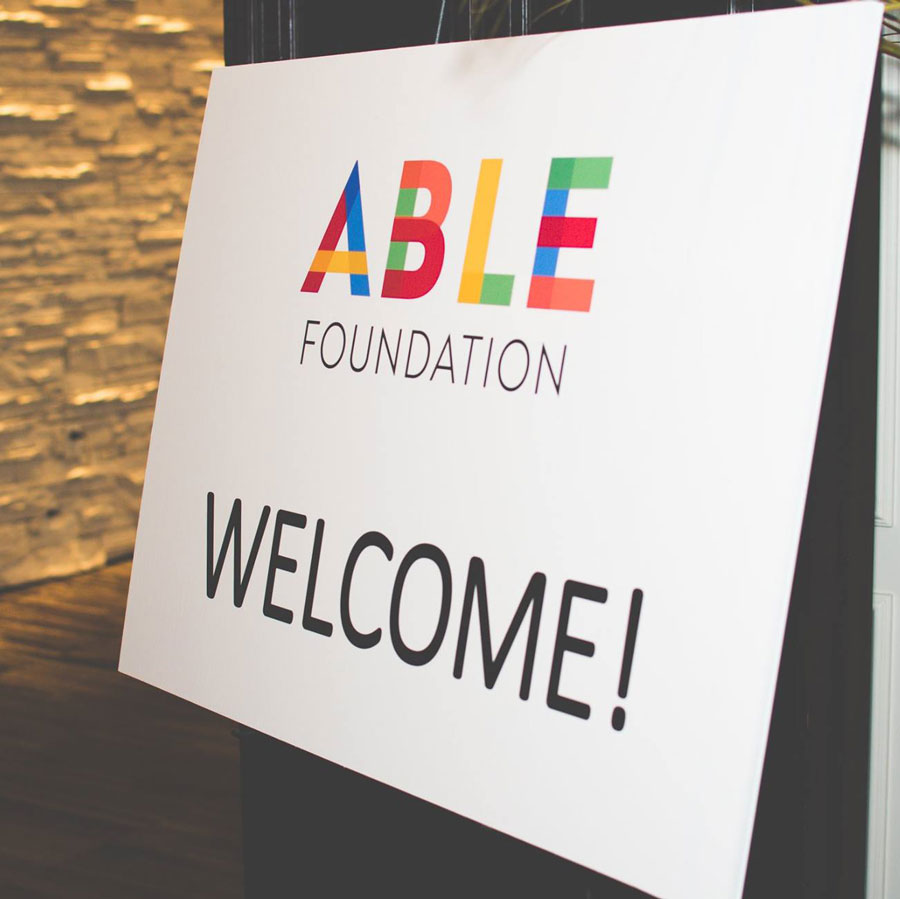 Able-Foundation-Welcome-Sign