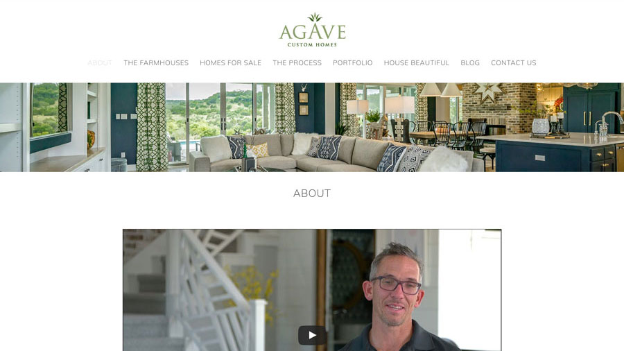 Agave Custom Homes Website About Design by KateOGroup.