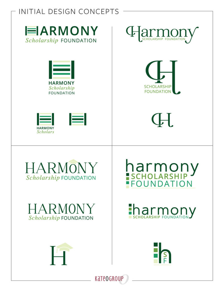 Brand Design for Nonprofit: Harmony Scholarship Foundation